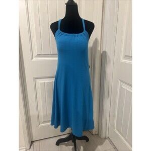 PrAna Women’s Teal Quinn Dress Shelf Bra Size M Electro Blue Padded Bra